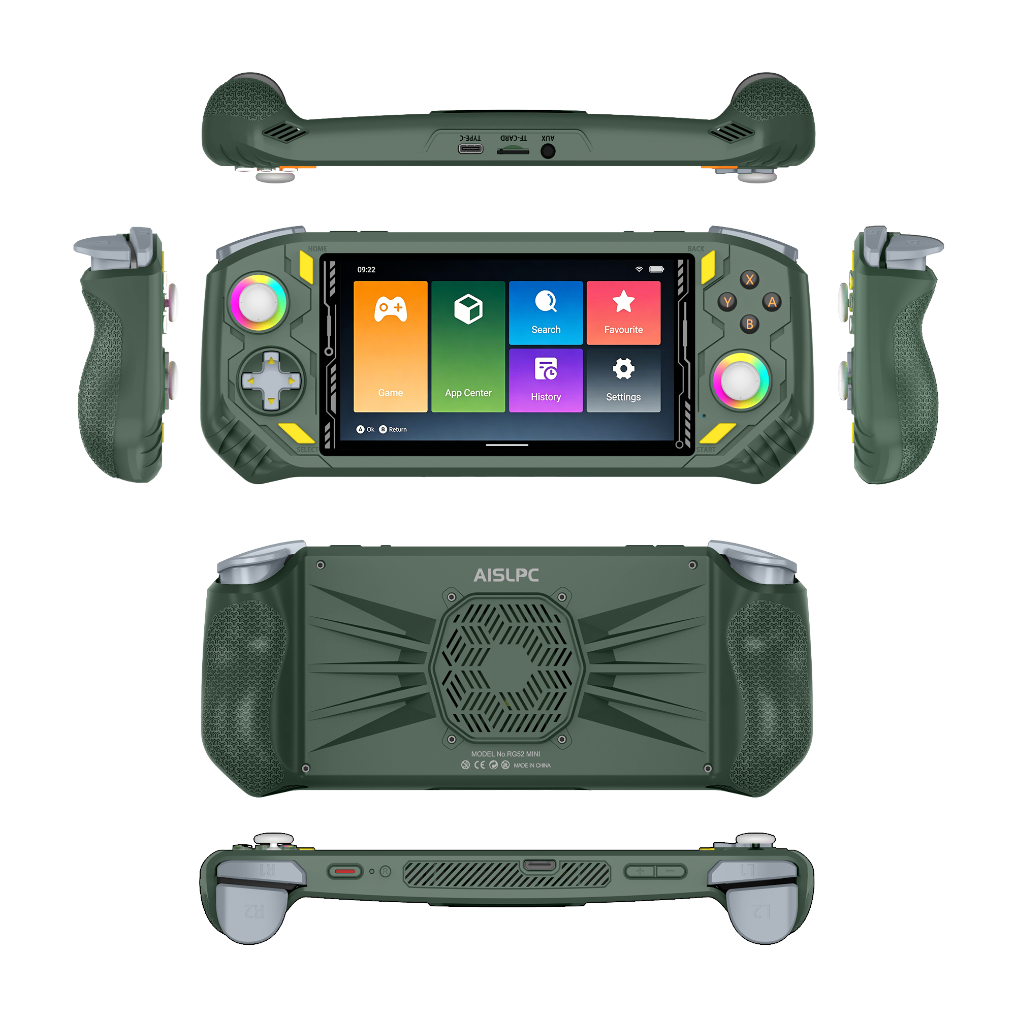 AISLPC® - RG52 Pro Max Retro Handheld Game Console