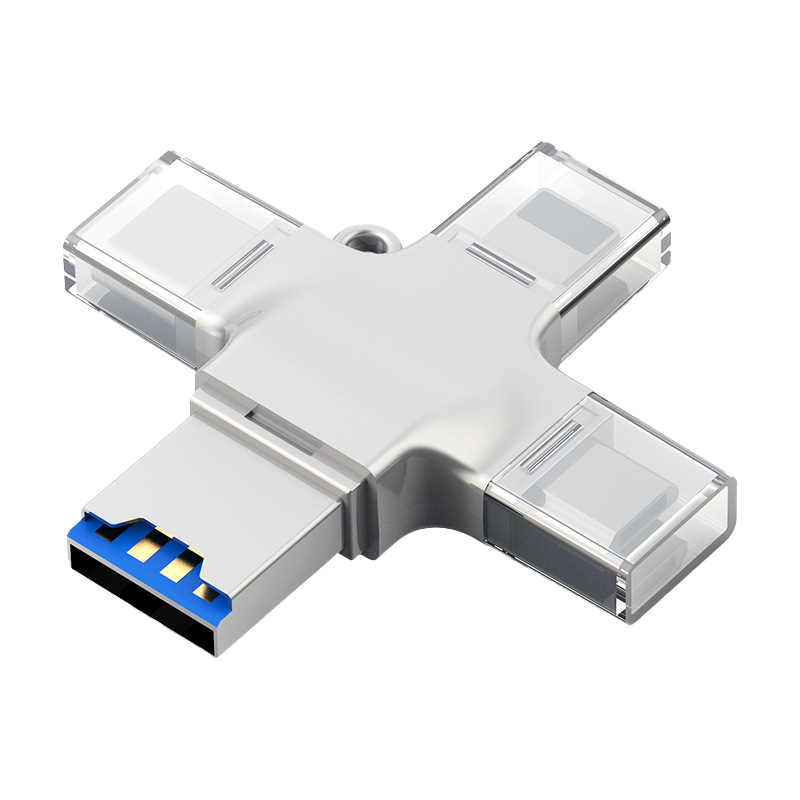 4-in-1 Aluminum Alloy microSD TF Card Reader for AISLPC Retro Handheld Consoles