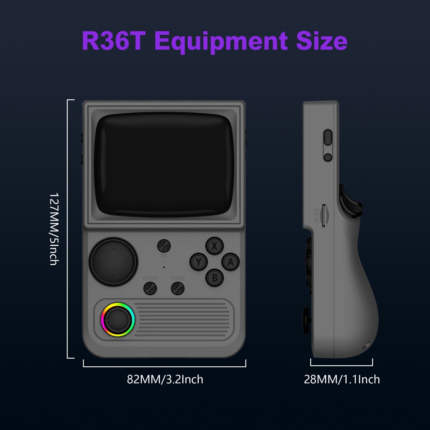 R36T Retro Handheld Game Console