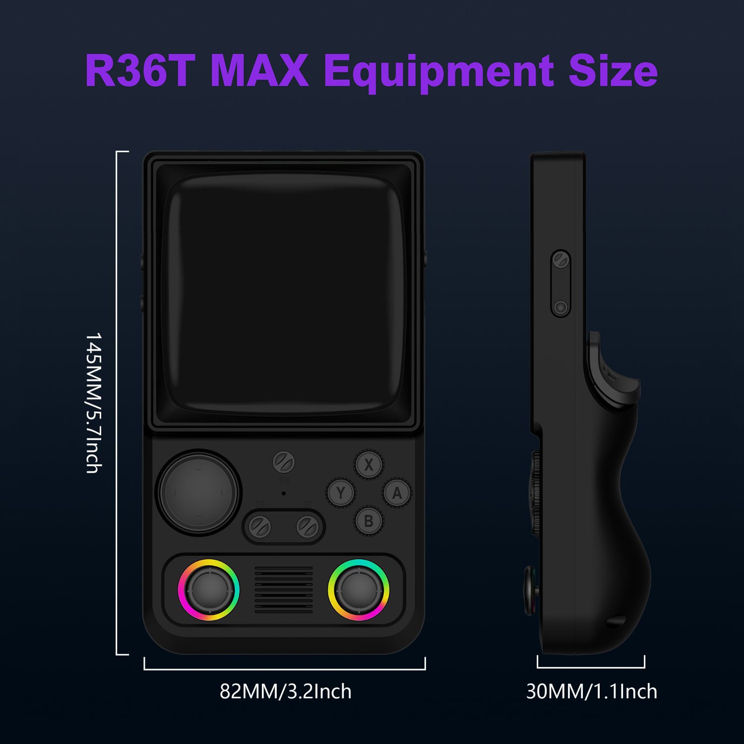 R36T MAX Retro Handheld Game Console