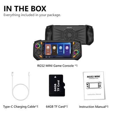AISLPC® - RG52 MINI Retro Handheld Game Console