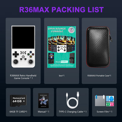 R36MAX Retro Handheld Game Console