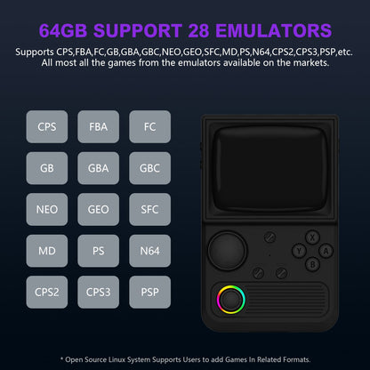 R36T Retro Handheld Game Console