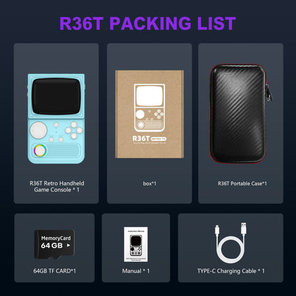 R36T Retro Handheld Game Console