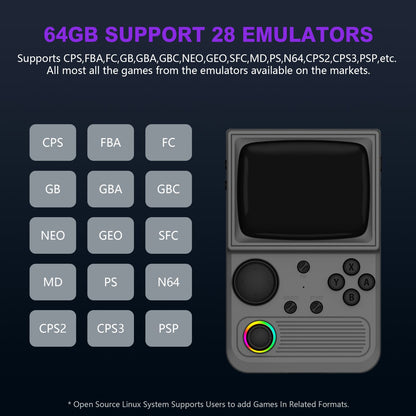 R36T Retro Handheld Game Console