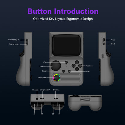 R36T Retro Handheld Game Console