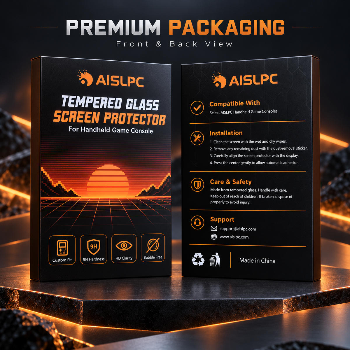 AISLPC RG52 Series Tempered Glass Screen Protector