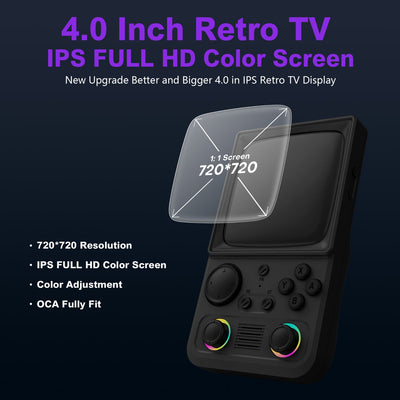 R36T MAX Retro Handheld Game Console