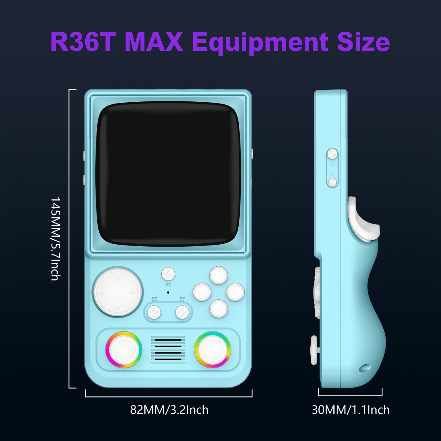 R36T MAX Retro Handheld Game Console
