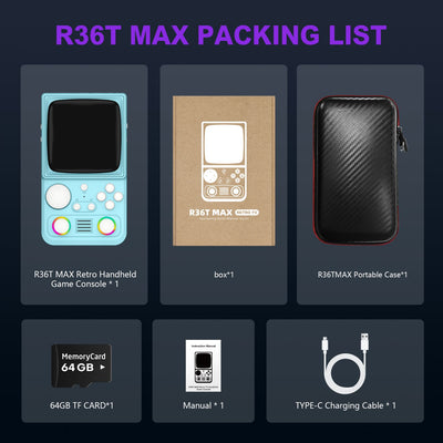 R36T MAX Retro Handheld Game Console